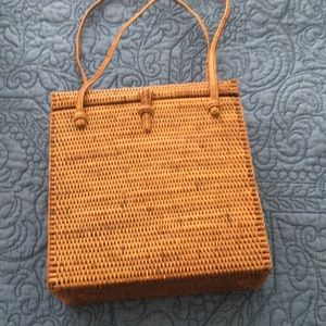 Wicker looking purse